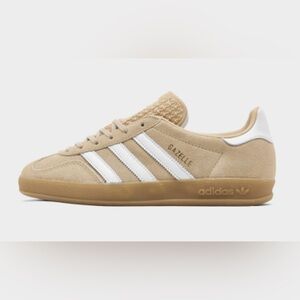 Adidas Gazelle Beige and White Sneakers